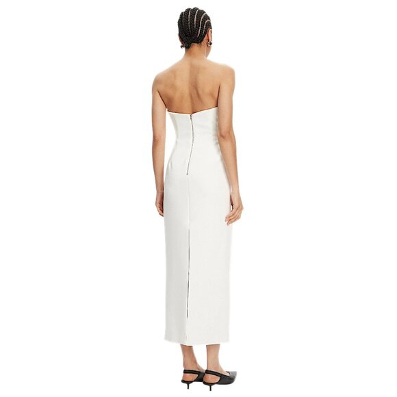 Bardot Rosalyn Strapless Midi Dress in Orchid White NWT - Size 4 - Picture 5 of 10